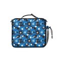 thumbnail image 3 of Football and Heart Brightblue Pattern Bento School Insulated Lunch Bag Box with Shoulder Strap and Bottle Holder, 11" X 9.5" X 3.5", 3 of 5