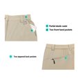 thumbnail image 5 of Mapamyumco Womens Hiking Shorts, Quick Dry Cargo Shorts Women for Golf Travel, Stretch Lightweight Island Fossil M, 5 of 6