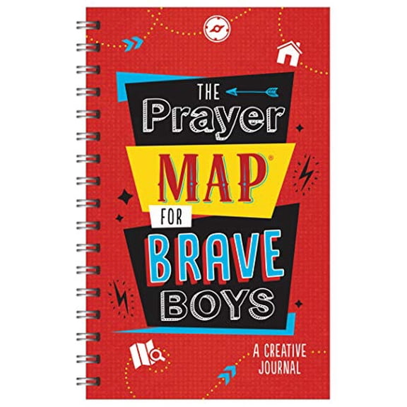 Pre-Owned The Prayer Map for Brave Boys: A Creative Journal (Spiral-bound) 1643524437 9781643524436