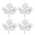thumbnail image 1 of Miangastore Fall Decorative Napkin Buckles Maple Leaf Napkin Ring Silver 4 Pcs 1.8X1.7X1.7in, 1 of 8