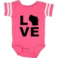 thumbnail image 3 of Inktastic Love Wisconsin Boys or Girls Baby Bodysuit, 3 of 5