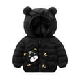 thumbnail image 5 of Staki Kid's Jacket Winter Waterproof Coat Boys Fleece Snowboarding Jackets with Hood Toddler Winter Coat(Black,4-5 Years), 5 of 6