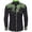A-Light Green432, variant on XIAOCHA Men's Embroidered Western Shirt Button Down Collar Long Sleeve Blouse Sleek Vintage Casual Top