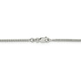 thumbnail image 4 of 925 Sterling Silver 2mm Curb Chain Anklet, 4 of 7