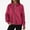 Hot Pink, variant on New trending & for spring GaThRRgYP Womens Jackets and Coats,Women's Loose Solid Color Long Sleeve Casual Zipper Tops Blouse with Pocket Sweatshirt Jackets Black S
