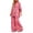 Red, variant on Women's Plus-Size Two-Piece Set Loose, Long-Sleeved Top Bottom with Foil-Print Detail 2026 Fall Fashion Outfits(Red,XXL)