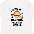 thumbnail image 4 of Inktastic Monkey I Love Hanging out with My Uncle Boys or Girls Long Sleeve Toddler T-Shirt, 4 of 5