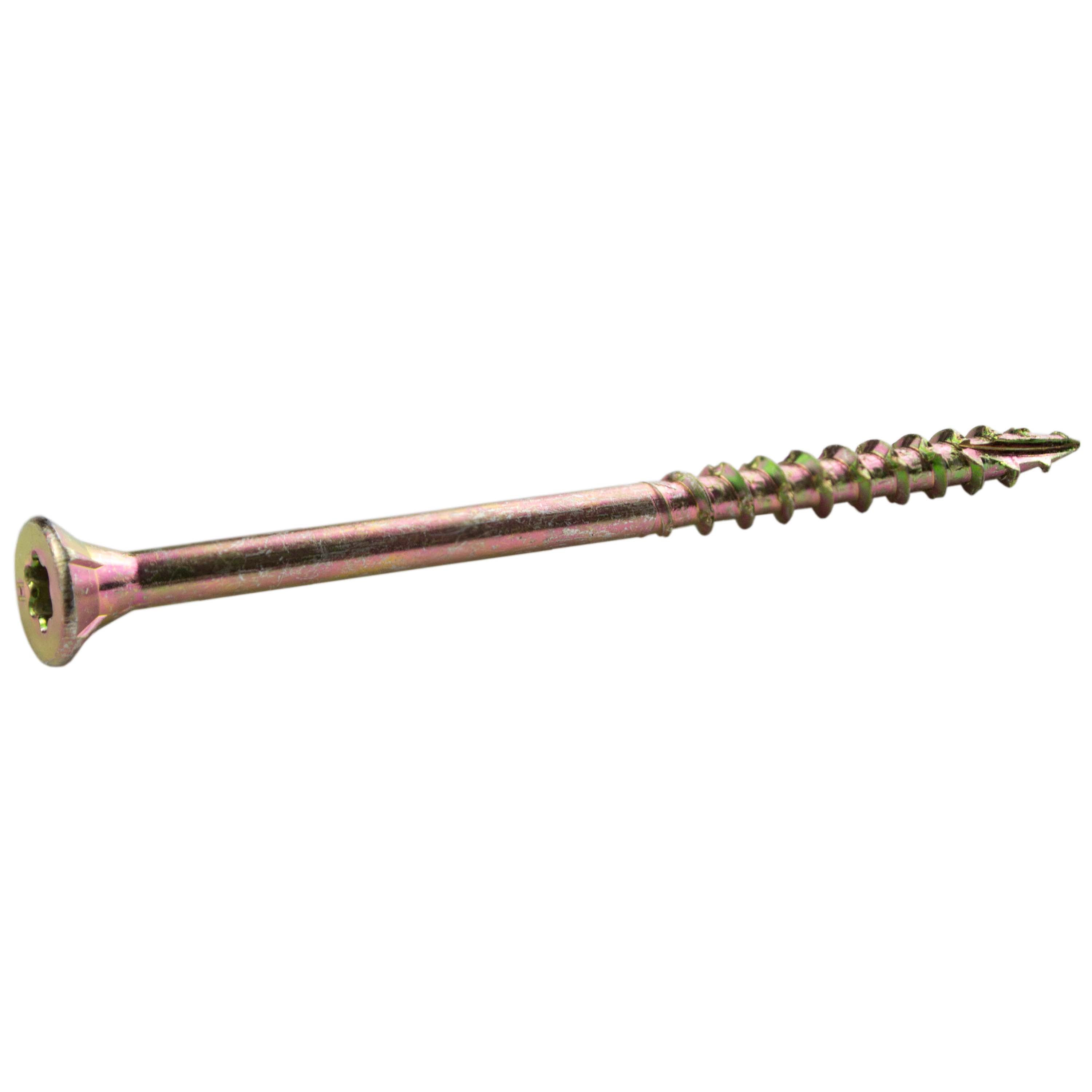 Grip-Rite #9 x 3 in. Star Drive Gold Construction Screw 10lb. Bucket