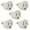 White & Gold, variant on Maximm 2 Prong to 3 Prong Adapter, Ground Lifter Plug and Outlet Converter Turns Any 2 Prong Outlet Into a 3 Prong Outlet, 5 Pack, Color, UL and ETL Listed