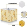 thumbnail image 3 of Cabinet Storage Basket 15.75x10.63x6.96 Inches Storage Box Foldable, Storable and Easy to Assemble ，Open Home Storage Bins ，Closet Storage Bins Yellow Cartoon Giraffe, 3 of 8