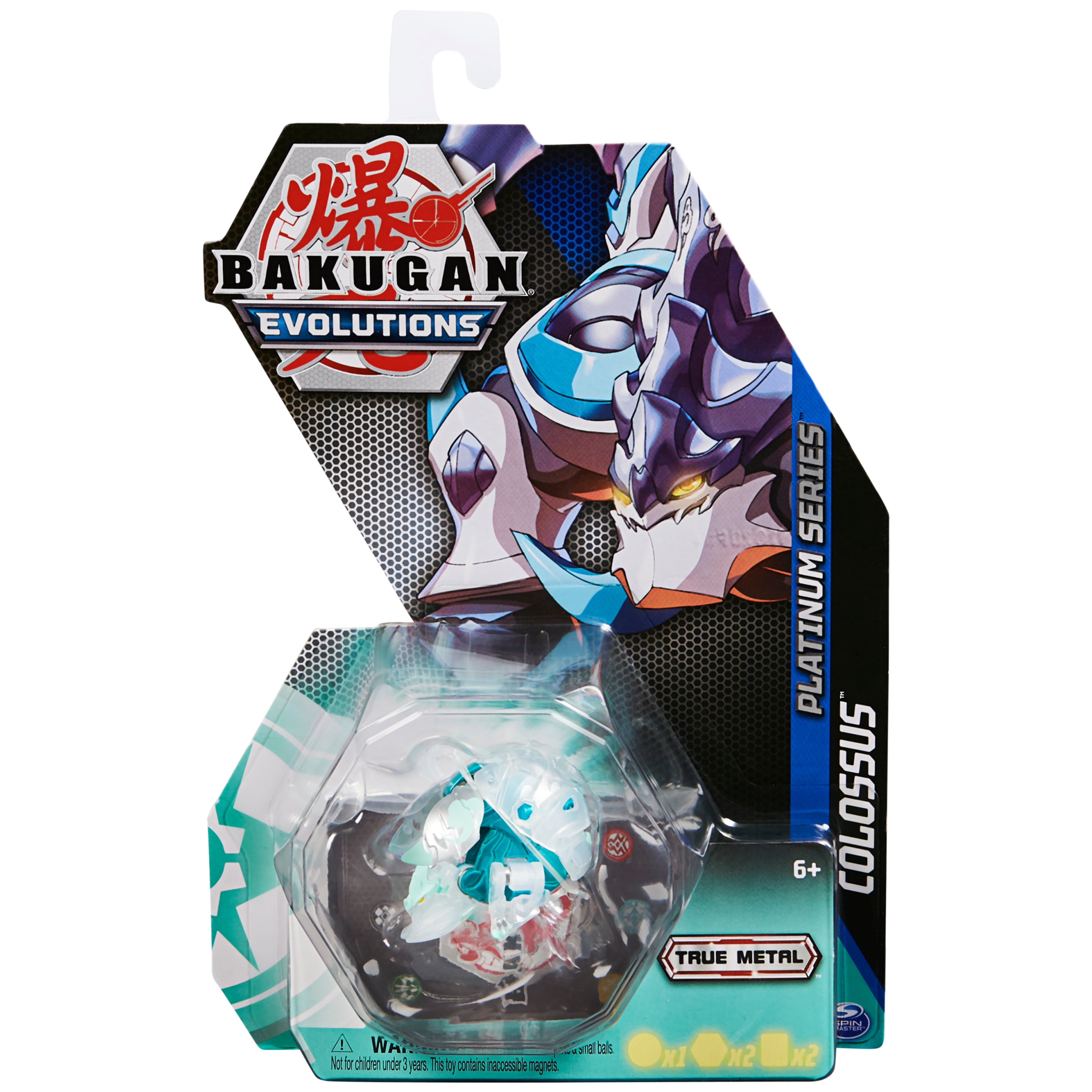 Bakugan Evolutions Platinum Colossus with Trading Cards -
