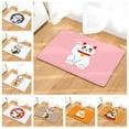 thumbnail image 2 of Cartoon Water-absorb Floor Bath Mat Cats Toilet Room Flannel Anti-slip Personalized Doormat 60*40cm, 2 of 6