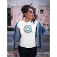 thumbnail image 2 of Blueberry Glazed Donut T-Shirt Women -Image by Shutterstock, Female Medium, 2 of 4