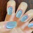 thumbnail image 4 of Advanced Cats Eye Fake Nail Nail Tool Polychromatic Small Light Bulb Nail Art Solid Color Thin Easy To Wear Cat Eye Armor Household, 4 of 8