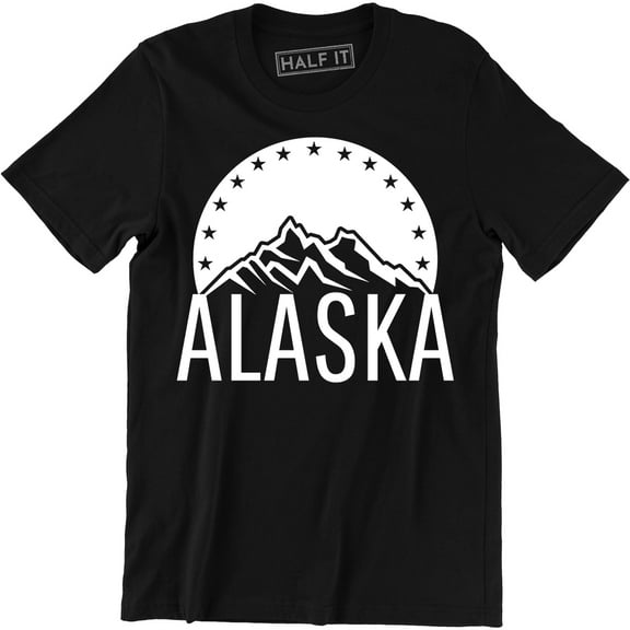Alaska Top Of World Funny Sarcastic State Anchorage Frontier Men Tee Shirt