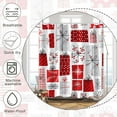 thumbnail image 5 of Winter Christmas Shower Curtains for Bathroom Red Grey Xmas Gift Shower Curtain for Girls Boys Dormitory Cubicle Bathtub Decor Fabric Waterproof Curtain for Bathroom with Hooks 72x72 Inches, 5 of 6