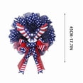 thumbnail image 3 of Miwamany Independence Day Patriotic Wreath, Red White Blue Star Hanging Ornament, 4th of July Home Party Decoration for Front Door Wall Porch Gathering, 3 of 9