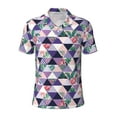 thumbnail image 2 of Daiia Plaid Flamingo Pattern Men’s Polo Shirts,Solid Deck Shirt,Classic Fit, Breathable Cotton Polo for Casual and Sport Wear-3X-Large, 2 of 7