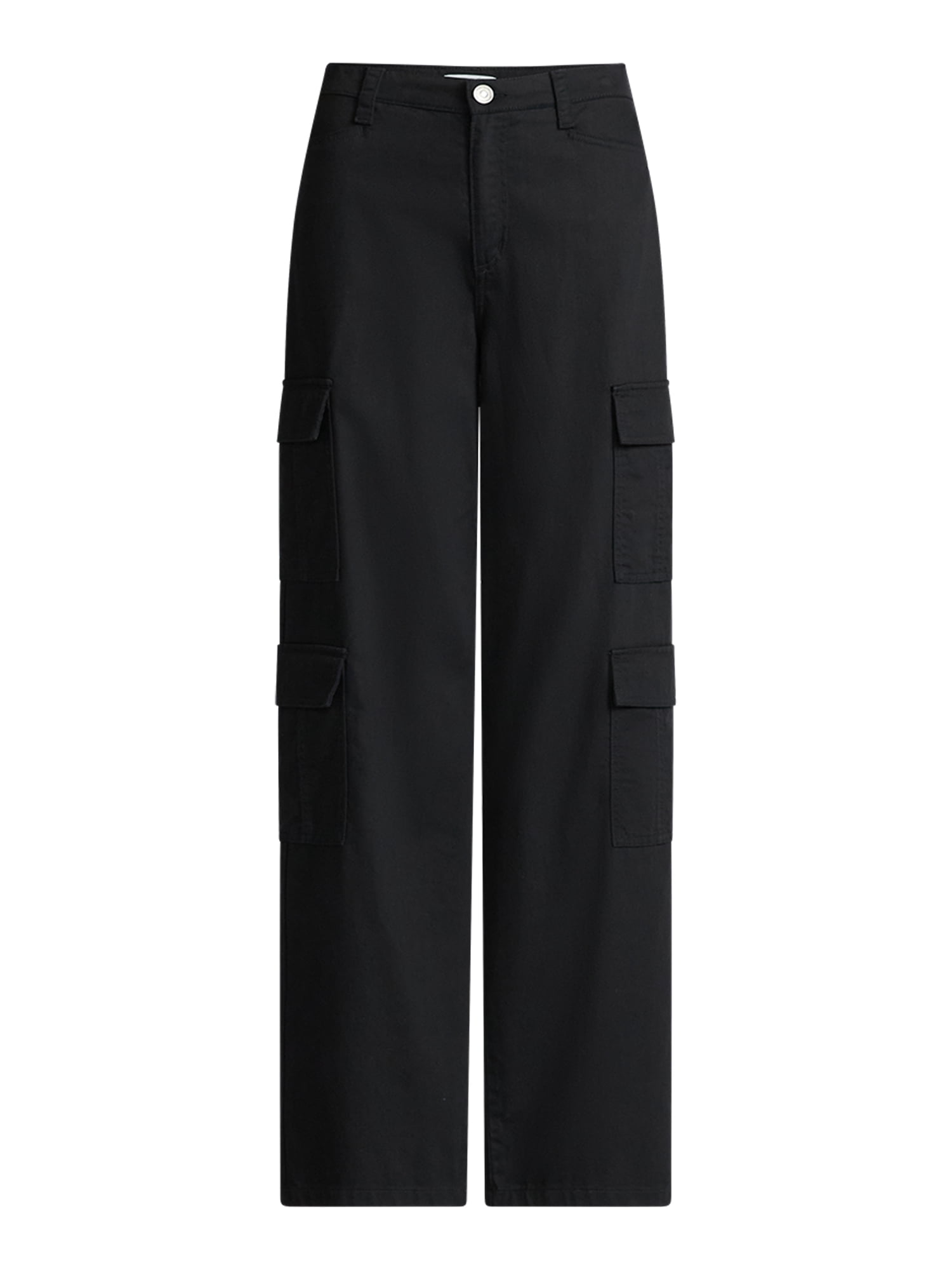 Sofia by Sofia Vergara Women's and Women's Plus Relaxed Straight Super High-Rise Cargo Jeans, 30.5", 32.5, and 34.5" Inseams, Sizes 0-28