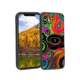 thumbnail image 1 of Compatible with iPhone 11 Phone Case, Abstract-Psychedelia-Hippie-43 Case Silicone Protective for Teen Girl Boy Case for iPhone 11, 1 of 1