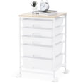 thumbnail image 1 of Carrito utilitario SYKIARIOL con 5 cajones, tablero de madera blanco, 1 of 9