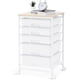 thumbnail image 1 of Carrito utilitario SYKIARIOL con 5 cajones, tablero de madera blanco, 1 of 9