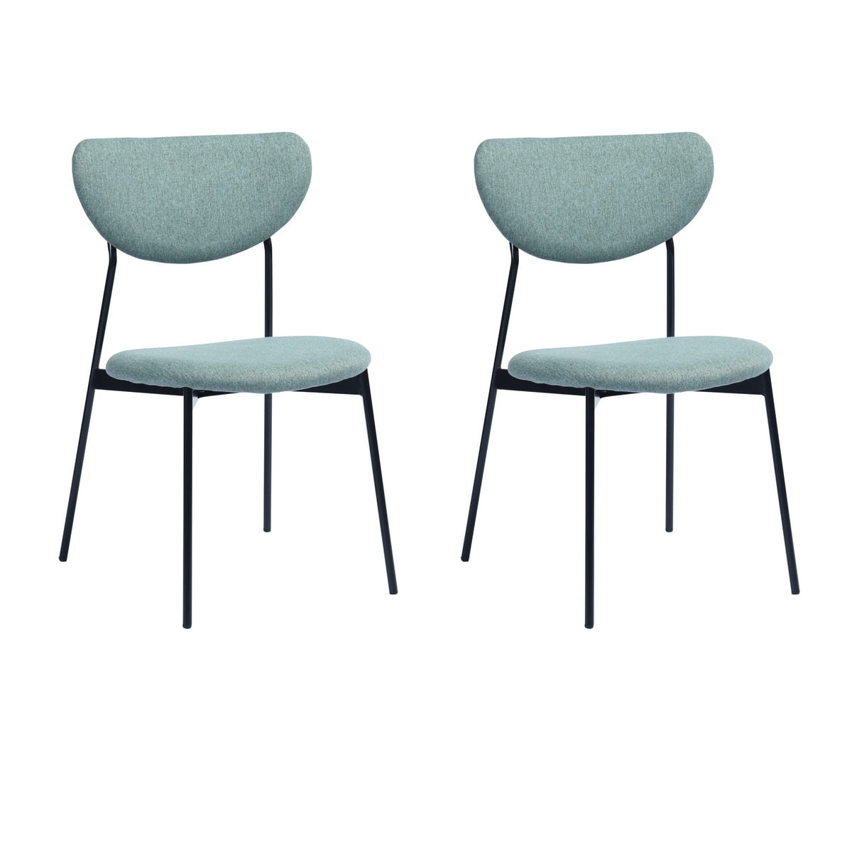 HouseInBox Modern Teal Dining Chairs Set of 2, Dining Room Chairs Soft