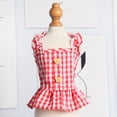 thumbnail image 6 of NIBOLOG Pet Dress Plaid Printing Thin Close-fitting Good Ductility Breathable Dress-up with Hat Summer Dog Two-legged Clothes for Spring, 6 of 8