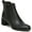 Black, variant on SOUL Naturalizer Womens Richy Zip Faux Leather Block Heel Ankle Boots