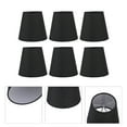 thumbnail image 1 of Small Lamp Shades Set Of 6, Clip On Lampshade With 3.66 Inch Top Diameter, 5.51 Inch Bottom Diameter And 5.12 Inch Height Black Mini Lamp Shade For Table Lamp, Floor Light, E14, 1 of 8
