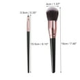 thumbnail image 2 of 10 Pcs Makeup Brush Set Contour Concealer Blush Plastic Metal Handle Brown Black Rose Gold Tone, 2 of 7