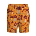 thumbnail image 4 of Naloa Mushroom Men's Short Pajama Pants, Lounge Comfort Shorts with Elasticized Waistband and Side Pockets - Medium, 4 of 9
