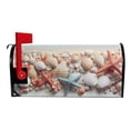 thumbnail image 3 of Ryvnso Mailbox Cover Seashells and Sea Stars Magnetic Mailbox Wrap Standard Size 21x18 Inch, 3 of 8