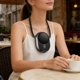 thumbnail image 5 of Ventilador de cuello portátil con velocidad ajustable, recargable por USB, enfriamiento manos libres, diseño compacto para trabajo al aire libre, viajes y uso en interiores., 5 of 6
