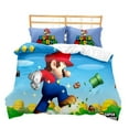 thumbnail image 4 of Sonic And Mario Duvet Cover Suit, Microfiber Quality Duvet Cover And Pillowcase, 3 Piece Set-Week, 4 of 4