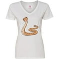 thumbnail image 3 of Inktastic Pi-thon Pi Day Python Pun Snake Women's V-Neck T-Shirt, 3 of 5