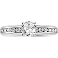 thumbnail image 4 of 14K White Gold Lab Grown Diamond Si1/Si2, G H I, Complete Engagement Ring (Size 7) Made In India rm2663e-050-7cwlg, 4 of 5