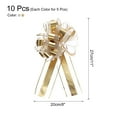 thumbnail image 2 of Uxcell 10pcs 11" Extra Large Pull Bow Metallic Gift Wrapping Bows Ribbon Golden Silver for Wedding Baskets Presents, 2 of 6
