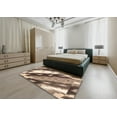 thumbnail image 5 of Ahgly Company Machine Washable Indoor Rectangle Abstract Sepia Brown Area Rugs, 8' x 10', 5 of 7