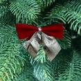 thumbnail image 4 of yulier 12 Pcs Mini Christmas Tree Bows Christmas Tree Decorations, Christmas Bowknot Ornaments Ribbon Bows for Xmas Wreath Decor, 4 of 6