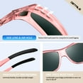 thumbnail image 4 of Joopin Fit Over Wrap Sunglasses Polarized Lens Wear Over Eyeglasses 100% UV Protection for Men and Women(Pink), 4 of 7