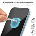 thumbnail image 4 of 1-Pack Designed for Samsung Galaxy S25 Screen Protector Tempered Glass, Case Friendly Anti-Scratch Bubble Free Hard Resistant Protective Film with Black Edge for Samsung Galaxy S25, Black, 4 of 6