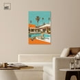 thumbnail image 2 of Art Remedy Modern Tiger Art Canvas, 30" x 45", Gallery Wrapped, Cheetah Pool Lounge, 2 of 7
