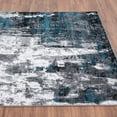 thumbnail image 4 of Luxe Weavers Victoria Collection 9084 Turquoise 5x7 Abstract Area Rug, 4 of 10