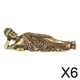 thumbnail image 1 of Estatua de Buda,Estatua de Buda reclinado en miniatura de metal y latón retro,Escultura de pose de para dormir hecha a mano,Estatuas tailandesas,,acabado antiguo,Adorno de, 1 of 3