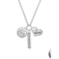 thumbnail image 2 of Delight Jewelry Silvertone Domed You are more Loved Always My Mother Bar Zoe Necklace, 2 of 4