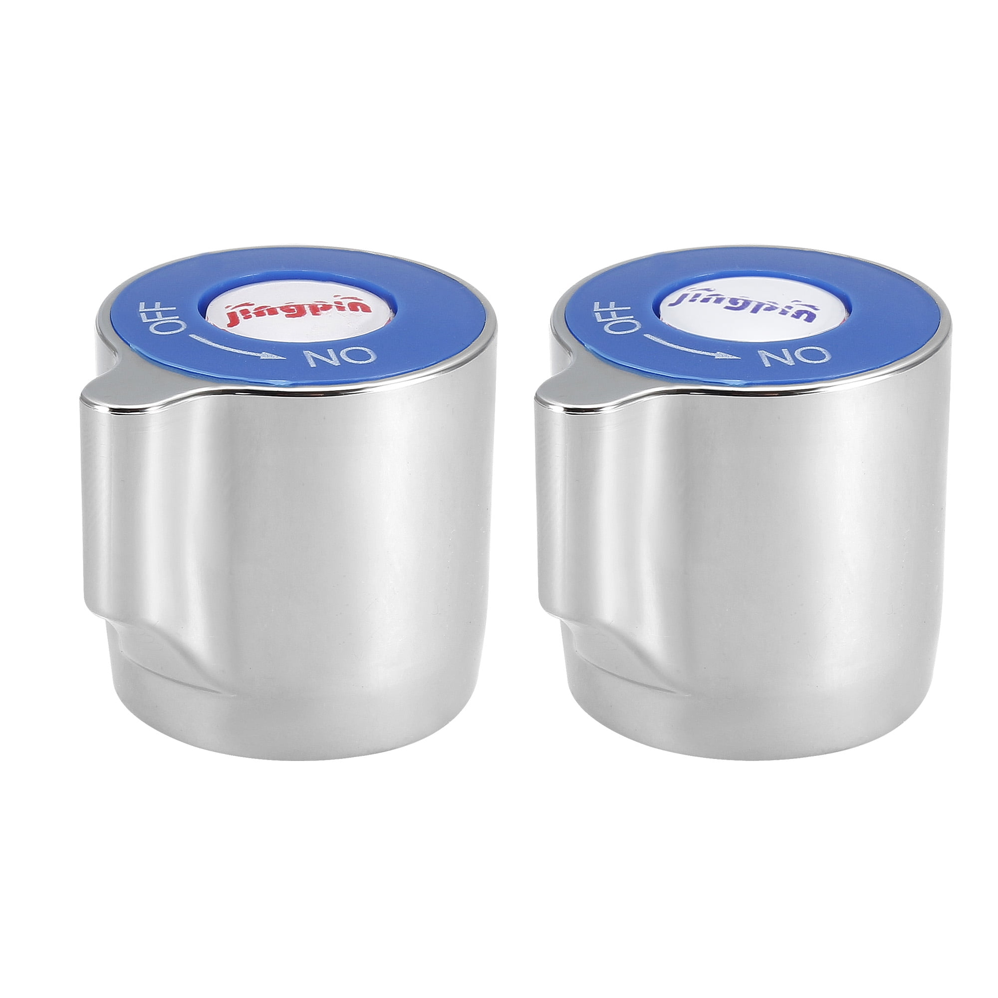 Uxcell 29mm Dia Universal Faucet Knob Handle Replacement Silver Tone 2Pack