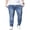 Blue, variant on Tqyyweavej Men's Relaxed Fit Jeans Oversized Stretch Drawstring Cargo Denim Pants Open Bottom Casual Everyday Jeans with Pockets