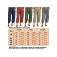 thumbnail image 2 of Niuer Cotton Linen Capris Pants for Women Mid Waist Palazzo Pants Ladies Casual Loose Solid Bottoms Summer Cropped Pant with Pockets, 2 of 8