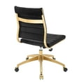 thumbnail image 4 of Modway Jive Armless Mid Back Performance Velvet Office Chair in Black, 4 of 9